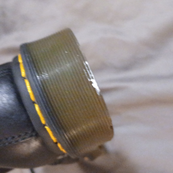 DR MARTENS  1460 Pascal  Virginia Black Leather Lace-Up Boots Size 7 - Picture 12 of 16